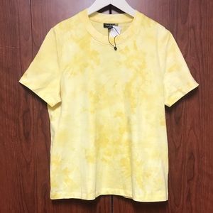NWT Frank & Oak Tie Dye Yellow T-Shirt